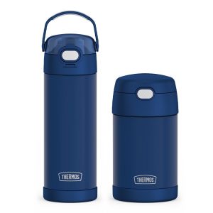16oz FUNtainer Water Bottle & Food Jar Bundle - Navy